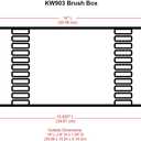 ArtBin KW903 Brush Box with Foam Inserts, Fine Art Portable Paint Brush Organizer, Plastic, Clear, 1.0 Count
