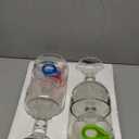 Chefcaptain Margarita Glass Schooner - Set Of 4 JUMBO SIZE 26.5OZ XL Goblet Crystal Style ZERO LEAD Shrimp Cocktail, Coronaritas, Margaritas 4 PACK (XL 26.5 OZ)