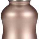 YOHKOH Mini Vacuum Insulated Water Bottle With Bamboo Lid - Stainless Steel Thermos Water Bottle for Women Girls Kids, Metal Sports Hot and Cold Water Bottle Leak-Proof BPA-Free (6.4oz,Gold)