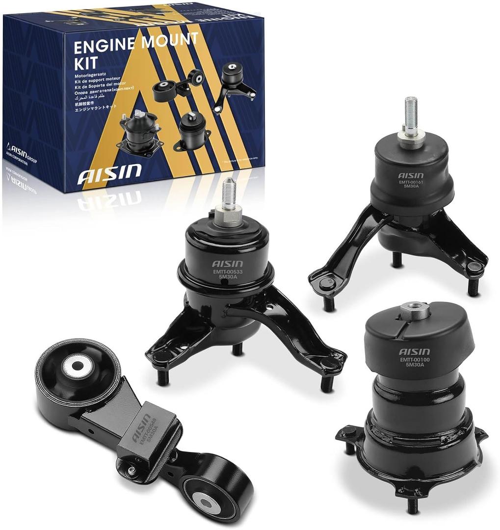 AISIN AFTERMARKET EMTT-20571 4Pcs Engine Motor & Transmission Mount Set
