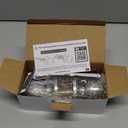 BESTTEN Keyed Entry Door Knob with Lock, Interior and Exterior Door Lock, Standard Ball, Satin Nickel