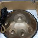 "SINGOFIRE" Handpan Drum, Handpan Drums for Adults, 22-Inch 432Hz D Minor Kurd Handpan, HandPan Instrument (Gold-10Notes（432HZ）, 22-Inch)