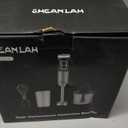 1000W Powerful Immersion Blender Handheld, 2025 New Update Hand Blender with 25-Speed and Heavy-Duty Copper Motor (Black)