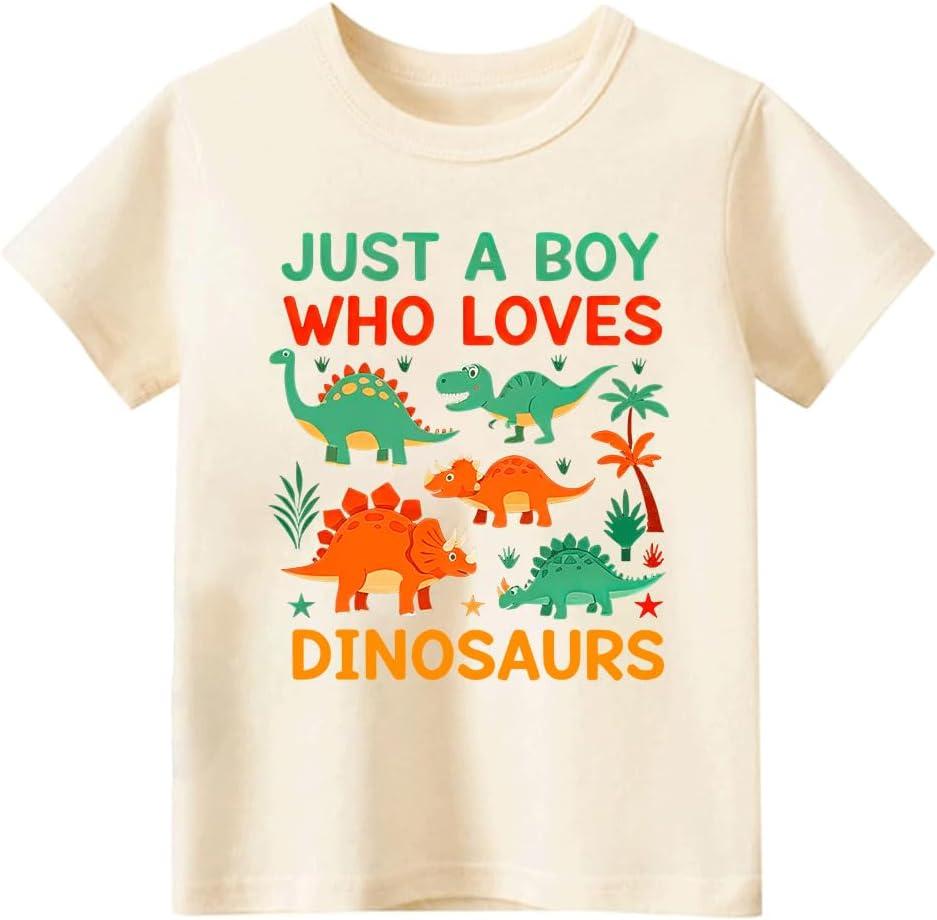 Dinos Toddler Boys Shirt, Ask me About My Dinosaurs Rawr Roar Baby Boys Toddler Girls Tee, 2-6T (Loves)