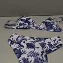 SUUKSESS Women Triangle High Cut Bikini Sets Sexy High Waisted 2 Piece Swimsuit, Size Medium