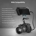 SmallRig Field Monitor Mount Holder Swivel and Tilt Adjustable with Cold Shoe Mount for 5" and 7" Monitor