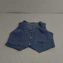 luvamia Jean Vests for Women Crop Denim Top Button Down Waistcoat Vest Tank Tops Fashion Casual Sleeveless Jacket M