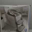 Jool Baby Potty Training Seat with 2 Step Ladder for Toddlers - Splash Guard, Adjustable Height (Gray)