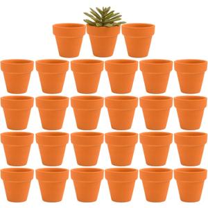 27 Pcs Small Mini Clay Pots 2.1'' Terracotta Pot Clay Ceramic Pottery Planter Cactus Flower Pots Succulent Nursery Pots- Great for Window Boxes, Cactus, Plants, Crafts, Wedding Favors 27 Pcs Small Mini Clay Pots 2.1'' Terracotta Pot Clay Ceramic Pottery Planter Cactus Flower Pots Succulent Nursery Pots- Great for Window Boxes, Cactus, Plants, Crafts, Wedding Favors
