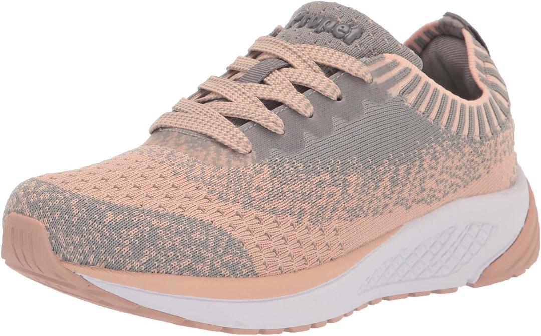 Propt Women's Ec5 Sneaker (8 Narrow, Grey/Peach)