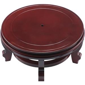 10 Inches Wooden Planter Stand Indoor Chinese Vase Fishbowl Display Stands Asian Vase Pot Traditional Stands for Home Indoor Plants Outdoor Decoration