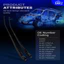 9L3Z17527A Left and Right Side Windshield Wiper Arms For Ford F-150 2004-2014 Replace# 9L3Z-17527-A 42937 9L3Z-17526-A (Pack of 2)