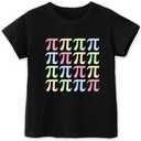Pi Day Shirt Kids  Toddler Boys Girls Happy Pi Day T-Shirt  Math 3.14 Pie Pineapple Funny Tee 3T-7T (Black)