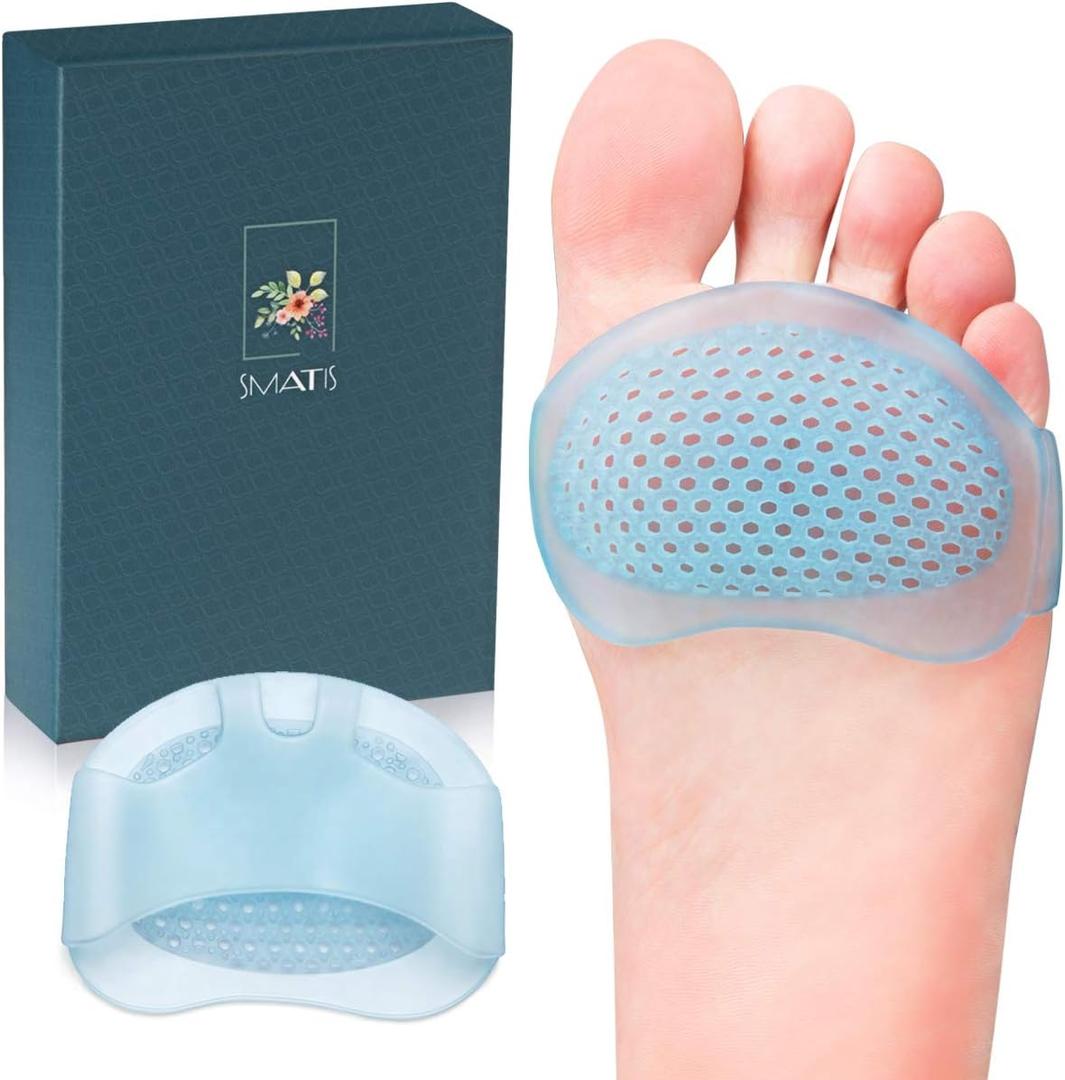 Ball of Foot Cushions2 Pairs Metatarsal Pads Soft Gel Ball of Foot Pads Mortons Neuroma Callus Metatarsal Foot Pain Relief