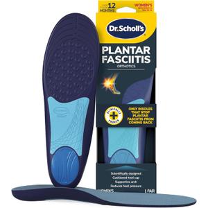 Dr. Scholls Plantar Fasciitis Pain Relief Orthotic Insoles, Immediately Relieves Pain: Heel, Spurs, Arch Support, Distributes Foot Pressure, Trim to Fit Shoe Inserts: Women's Size 6-10, 1 Pair