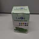 LePe Crushed Fire Glass, Translucent Broken GlassDecorative for Resin Art, Fire Pits, Potted Plants, Garden and Indoor Use, 3-6mm Fire Pit Glass, 1 Pound in Jar(Azure Blue)