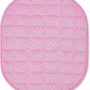TONGDADA Weighted Lap Blanket 7 Lbs for Adult, Perfect for Relaxation, Lounging, Napping, Sleeping & Travel, Luxury Minky Weighted Body Blanket, Weighted Throw Blanket-Pink Minky Dot, 29" x 24"