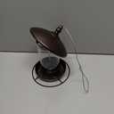 Metal Roof Bird Feeder - Chew Proof for Outdoor Hanging Wild Bird Seeds Bronze (1.7lb: Bronze)