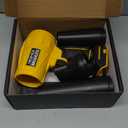 Cordless Leaf Blower for DeWALT 20V Battery,580000RPM Brushless Turbo Jet Blower with 3 Nozzles, Lightweight Handheld Blower for Patio, Lawn, Yard, Leaves, Dust, Garage & Snow Cleaning (No Battery) (Yellow)