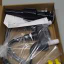 KPW Bathroom Sink Faucet 2 or 3 Hole Matte Black Centerset 4 Inch Bathroom Sink Faucet 2 Handle Plating Over ABS Plastic Non-Metallic Lavatory Bathroom Faucet with Pop up Drain Water Supply Hoses