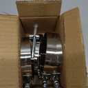 QWORK 3" T-Bolt Hose Clamp Stainless Steel, Working Range 83mm-91mm for 3" Hose ID, Turbo Intake Intercooler Clamp, 4 Pack