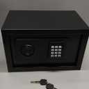 0.6 Cubic Feet Small Fire Safe Box for Home Use, Security Safe and Lock Box with Digital Keypad, Spare Keys, Dorm Room Safes for Money, Jewelry, ID Documents