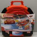 Carrera Speed Arena Disney Pixar Cars - Portable Slot Car Race Track Includes 2 Cars Lightning McQueen and Dinoco Cruz - Battery-Powered Beginner Toy Racing Set for Kids Ages 3 Years and Up