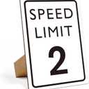Race Car Birthday Decor, Speed Limit Sign, Fast Two, Birthday Party Decorations, 811 Wooden Play Sign With Stand, Let's Go Racing Party Supplies for Boy Fans - LP063