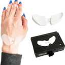 DELTAHUB Carpio 2.0 - Left-Handed Truly Ergonomic Wrist Rest for Mouse, Carpal Tunnel Support, Pain Relief, Anti-Fatigue, Easy Glide, Sleek, Office Computer, Laptop, Gaming - Small, White