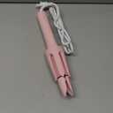 Auto Rotating Hair Curler - 4 Temperature and Timer Settings, Automatic Curling Iron with Automatic Shut-Off, Anti-Tangle and Scalding, Curling Wand for Long Lasting Curls (Pink)