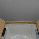 IRIS USA 32 Qt Stackable Plastic Storage Bins with Lids, 4 Pack - BPA-Free, Made in USA - See-Through Organizing Solution, Latches, Durable Nestable Containers, Secure Pull Handle - Clear