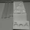 evron 3 Tier Jewelry Organizer Stand Acrylic Necklace Holder,Stylish Crystal Bangle Bracelet Holder,Jewelry Display for Selling,Invisible Detachable Watch Holder,Organizer for Men/Women