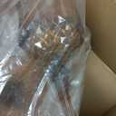 XKXKKE 24 Pcs Amber Plastic Glasses, Plastic Water Goblets for Parties, Stemmed Drinking Glasses for Wedding Reception, Grand Event Party Bar Supplies Reusable Drinking Cups