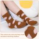 YSense 6 Pairs Womens Fuzzy Fluffy Socks Cozy Soft Warm Winter Fleece Sleep Comfy Crew Slipper Socks