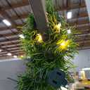 Biswing 15FT Pre-lit Christmas Green Garland Upgrade, Lighted Artificial Pine Garlands with 35 Count Clear Lights, Connectable & Light Up for Indoor Outdoor Home Winter Holiday New Year Decorations