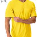 MAGCOMSEN Men's UPF 50+ Sun Protection Shirts V Neck Short Sleeve T-Shirt Quick Dry Swim UV Shirt Summer Workout Rash Guard