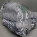 Madison Park Windom Down Alternative Blanket, Premium 3M Scotchgard Moisture Wicking Treatment, Lightweight and Soft Bed Cover For All Season, Satin Trim, Blue Full/Queen