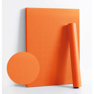 Dimoon 118''x17.7'' Orange Peel and Stick Wallpaper Contact Paper Modern Self Adhesive Wall Paper Removable Renter Friendly Textured Solid Color Shelf Vinyl Roll (118''x17.7'',Tropical Orange)