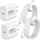 [Apple MFi Certified] iPhone 17 Pro Max Charger Fast Charging 10 FT, 2 Pack 40W USB C Charger Block with 10FT Long Type C Charging Cable Cord for iPhone 17/17 Pro/17 Pro Max/Air/16/15/16 15 Pro Max