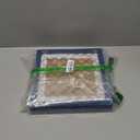 9x9 Picture Frames Blue with Mat 7x7 Opening Solid Wood Frame, Plastic Panel (Film Needs to be Removed) Table or Wall.Front Window Opening 8.6x8.6 inch (2 Pack)