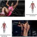 Wall Mount Pull Up Bar Wall Mounted Body Press Pull Up Bar Gym Chin-Up for Upper Body Workout