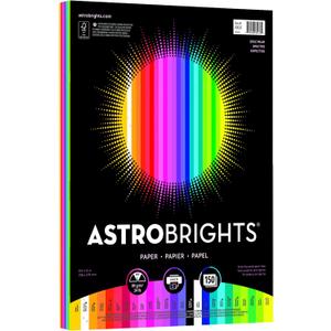 Neenah Paper Astrobrights Color Paper, 8.5 x 11, 24 lb/89 gsm, Spectrum 25-Color Assortment, 150 Sheets (80933-01)