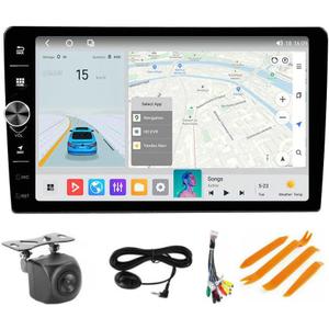 Car Stereo for Honda Pilot 2003-2005 Radio Upgrade Head Unit, 8-Core 2+32GB 9" Touch Screen with Volume Knob, Car-Play Android Auto/SWC/FM/Cooling Fan/5G WIFI/4G LTE