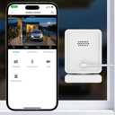 Window Camera, 3MP 2K Indoor Cameras for Home Security with Mounting Sticker,AI Color Night Vision, Person & Motion Detection,Support 2.4GHz & 5GHz WiFi