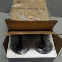 Indoi 4-Light Bathroom Light Fixtures, Matte Black Modern Vanity Lights with Clear Glass Shades, Bathroom Wall Lamp for Mirror Living Room Cabinet Bedroom Porch