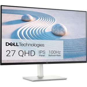 Dell S2725DS Monitor - 27 Inch, QHD (2560x1440) Display, 100Hz refresh rate, 1500:1 contrast ratio, TV Rheinland Eye comfort 4 Star, Integrated 2x5W speaker, Height/Tilt/Swivel/Pivot- Ash White color