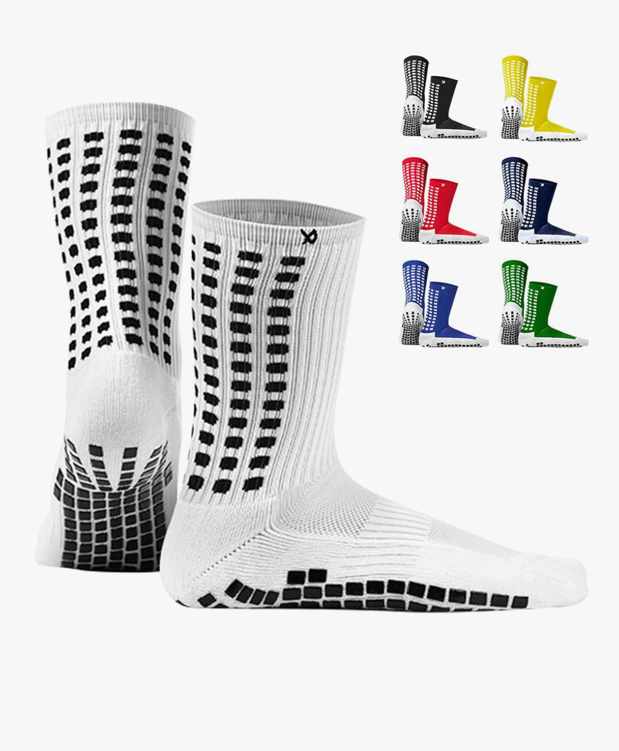 Lux Dual Grip Socks - Soccer Grip Socks for Men and Women. GripArray Performance & Comfort Small