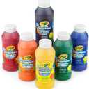 Crayola Washable Finger Paints (6ct), Toddler Paint Set, Nontoxic Finger Paint for Kids, Arts & Crafts Supplies for Toddlers, Teacher Classroom Must Have 