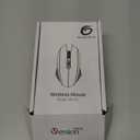 VersionTECH. Wireless Gaming Mouse, Rechargeable Computer Mouse Mice with Colorful LED Lights, Silent Click, 2.4G USB Nano Receiver, 3 Level DPI for PC Gamer Laptop Desktop Chromebook Mac-Black