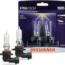 SYLVANIA - 9005 XtraVision Halogen Headlight Bulb - High-Performance Car Headlight - Halogen Light with No Glare - for Automotive - 2 Bulbs